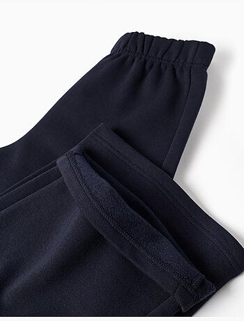 Pantaloni a gamba larga in pile con fodera spazzolata