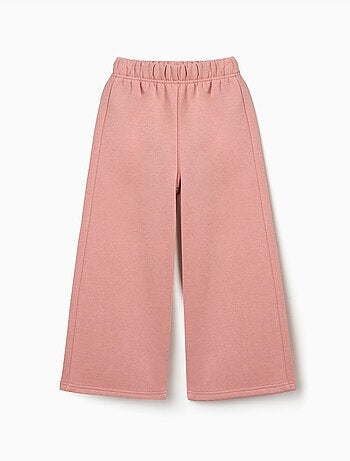 Pantaloni a gamba larga in pile con fodera spazzolata
