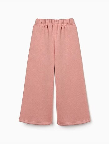 Pantaloni a gamba larga in pile con fodera spazzolata