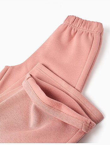 Pantaloni a gamba larga in pile con fodera spazzolata