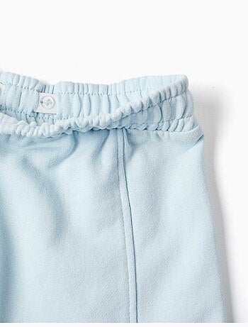Pantaloni a gamba larga in pile con tasche cargo