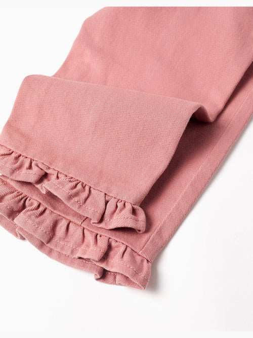 Pantaloni a gamba larga in twill con orli arricciati - Kiabi Pantaloni a gamba larga in twill con orli arricciati - Kiabi