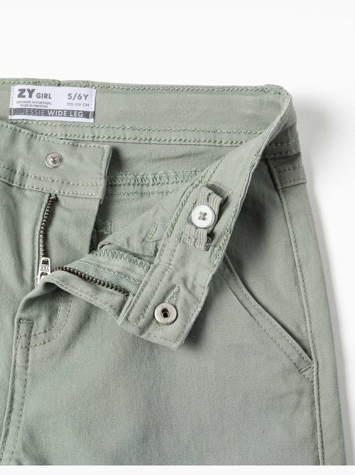 Pantaloni a gamba larga in twill con quattro tasche - Kiabi Pantaloni a gamba larga in twill con quattro tasche - Kiabi