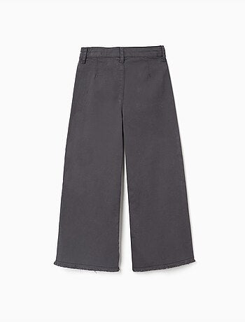 Pantaloni a gamba larga in twill con tasche applicate b&s