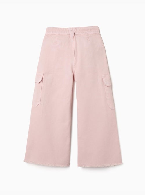 Pantaloni a gamba larga in twill con tasche cargo - Kiabi Pantaloni a gamba larga in twill con tasche cargo - Kiabi