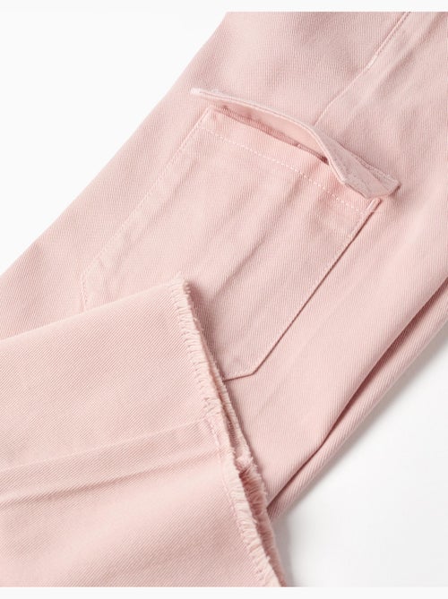 Pantaloni a gamba larga in twill con tasche cargo - Kiabi Pantaloni a gamba larga in twill con tasche cargo - Kiabi