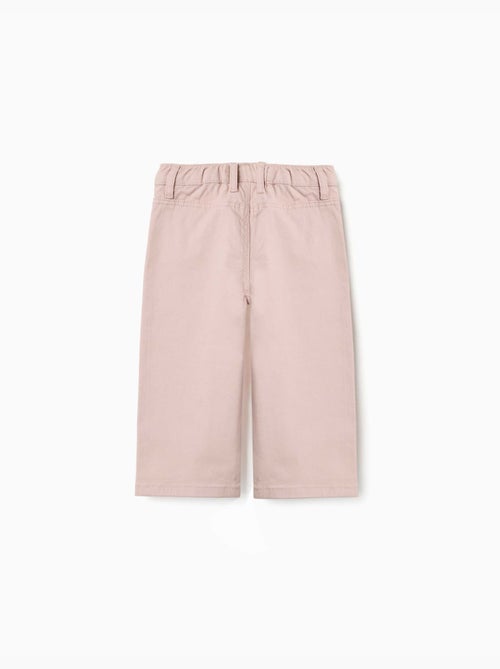 Pantaloni a gamba larga in twill con tasche frontali - Kiabi