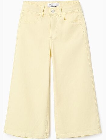 Pantaloni in twill a gamba larga