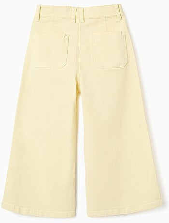 Pantaloni in twill a gamba larga