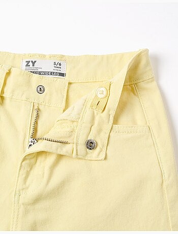 Pantaloni in twill a gamba larga