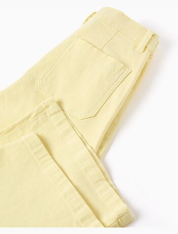 Pantaloni in twill a gamba larga
