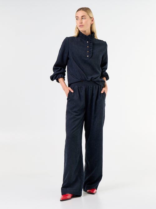 Pantaloni a gamba larga in velluto a coste - Kiabi Pantaloni a gamba larga in velluto a coste - Kiabi