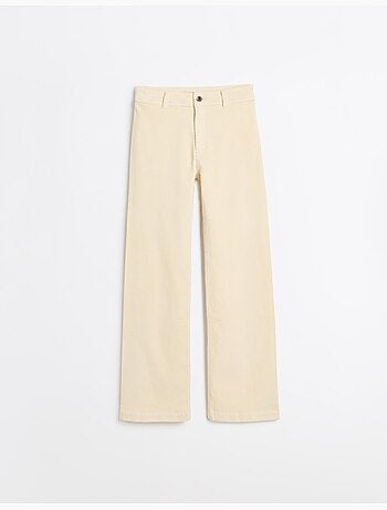 Pantaloni a gamba larga in velluto a coste, mo fashion