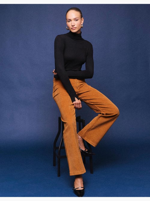 Pantaloni a gamba larga in velluto a coste, mo fashion - Kiabi