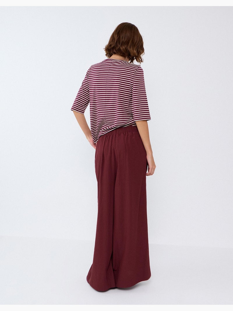 Pantaloni a gamba larga, mo fashion Rosso - Kiabi