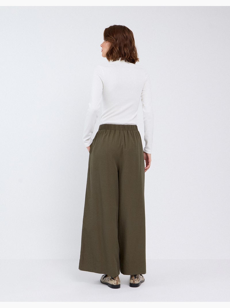 Pantaloni a gamba larga, mo fashion Verde - Kiabi