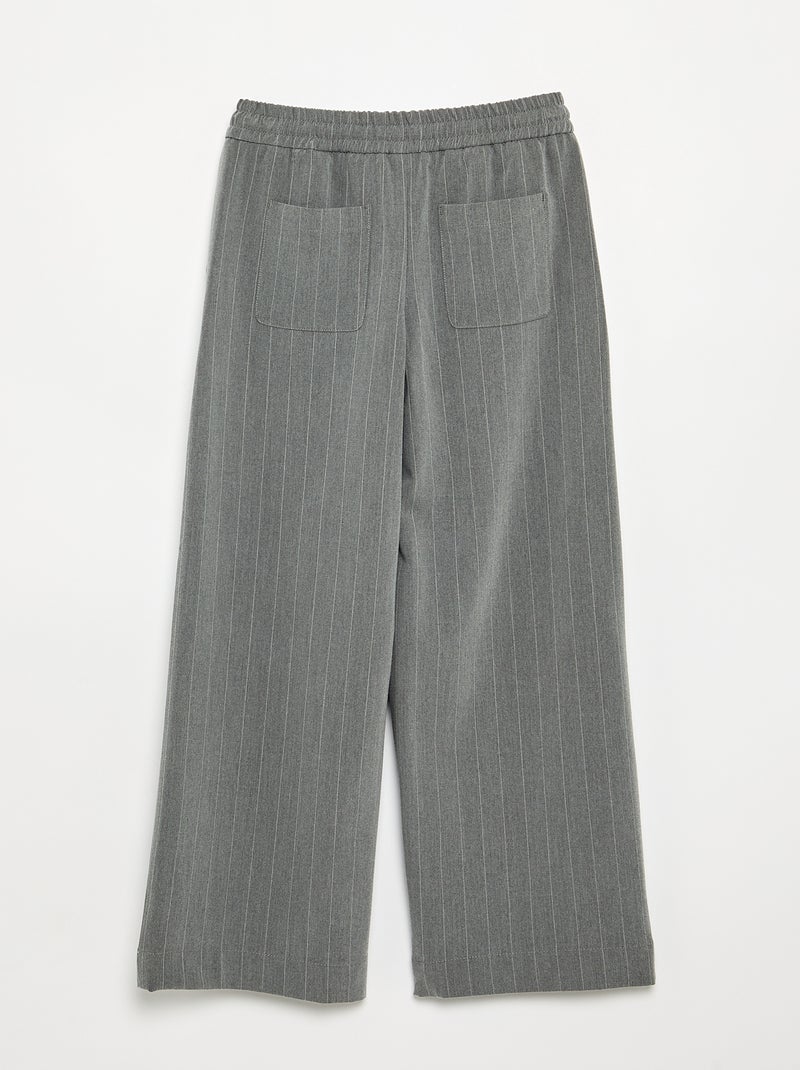 Pantaloni a gamba larga / taglio ampio Grigio - Kiabi