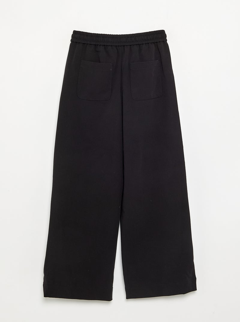 Pantaloni a gamba larga / taglio ampio Nero - Kiabi