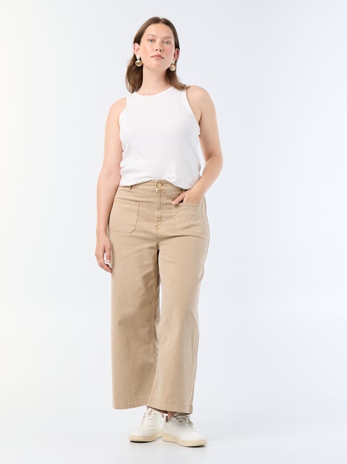 Pantaloni a gamba larga / wide leg a vita standard - Kiabi