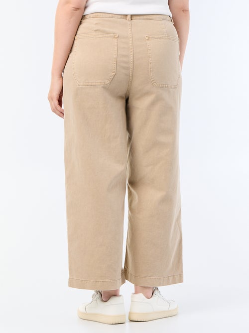 Pantaloni a gamba larga / wide leg a vita standard - Kiabi