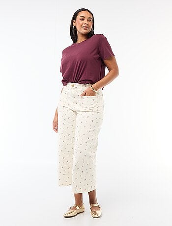 Pantaloni a gamba larga / wide leg a vita standard