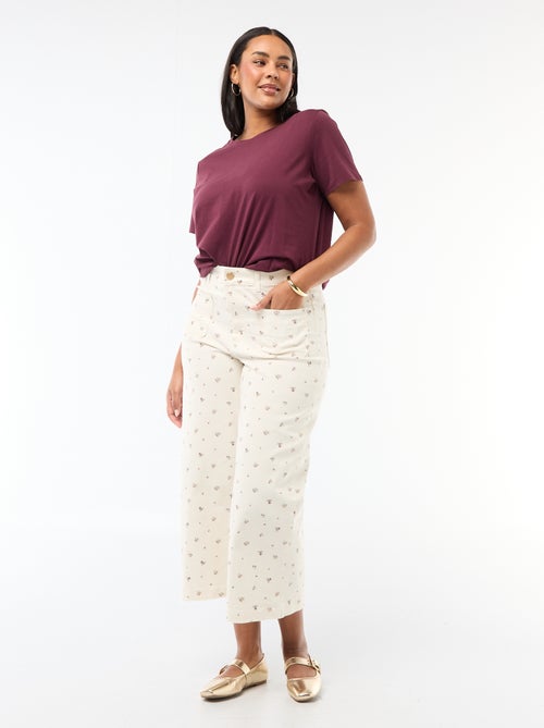 Pantaloni a gamba larga / wide leg a vita standard - Kiabi