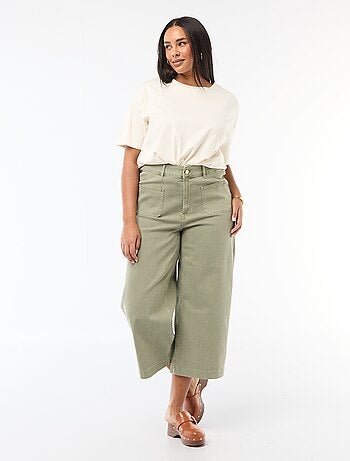 Pantaloni a gamba larga / wide leg a vita standard