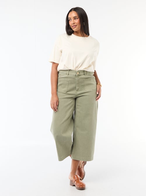Pantaloni a gamba larga / wide leg a vita standard - Kiabi