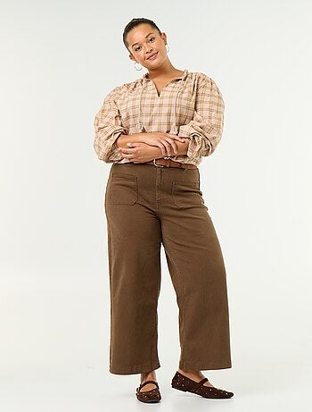 Pantalone a gamba larga / wide leg vita standard