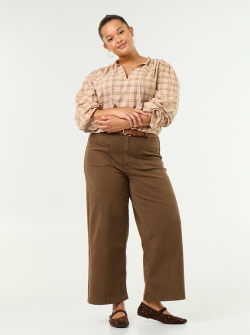 Pantaloni a gamba larga / wide leg a vita standard - Kiabi Pantaloni a gamba larga / wide leg a vita standard - Kiabi