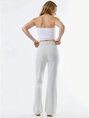 Pantaloni a gamba svasata con vita elastica busem