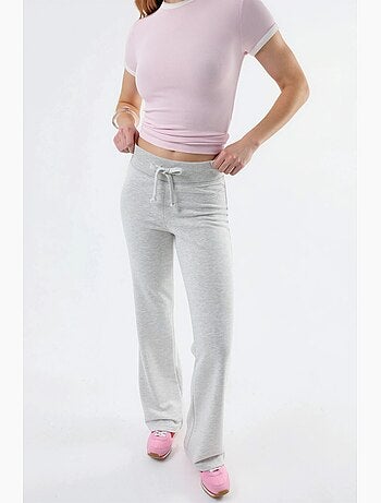 Pantaloni a gamba svasata con vita elastica busem