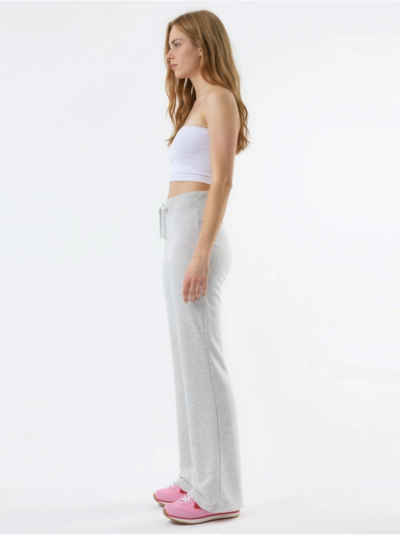 Pantaloni a gamba svasata con vita elastica busem Grigio - Kiabi