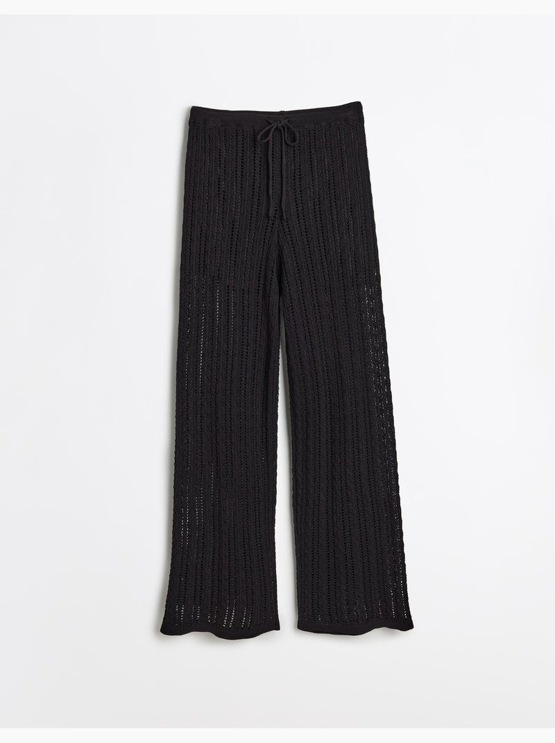 Pantaloni a maglia lavorati a maglia, MO Fashion Nero - Kiabi