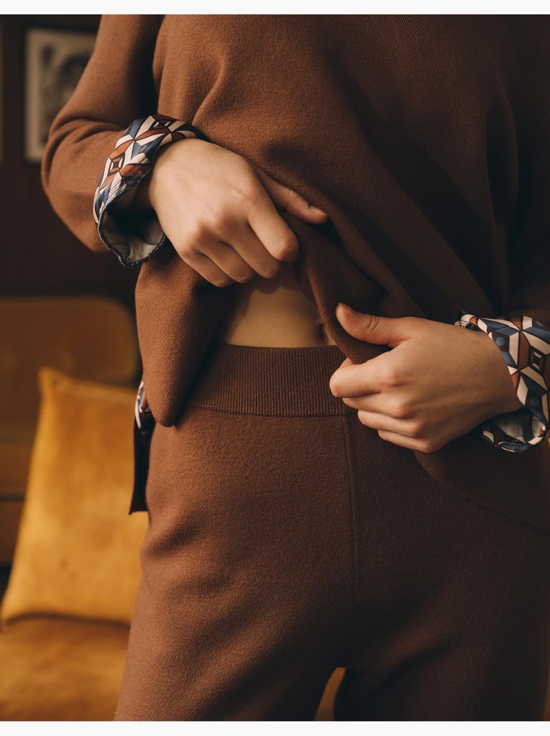 Pantaloni a maglia, MO Fashion Marrone - Kiabi
