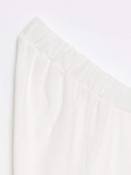 Pantaloni a palazzo da donna a vita alta tinta unita - Kiabi Pantaloni a palazzo da donna a vita alta tinta unita - Kiabi