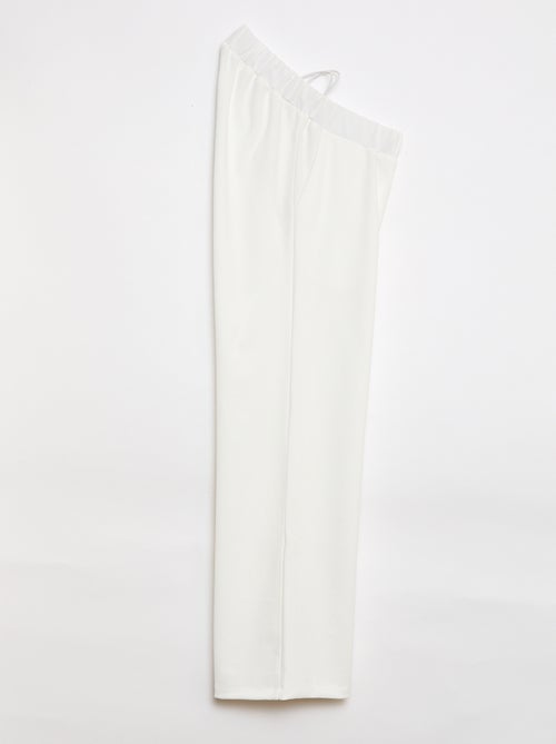 Pantaloni a palazzo da donna a vita alta tinta unita - Kiabi Pantaloni a palazzo da donna a vita alta tinta unita - Kiabi