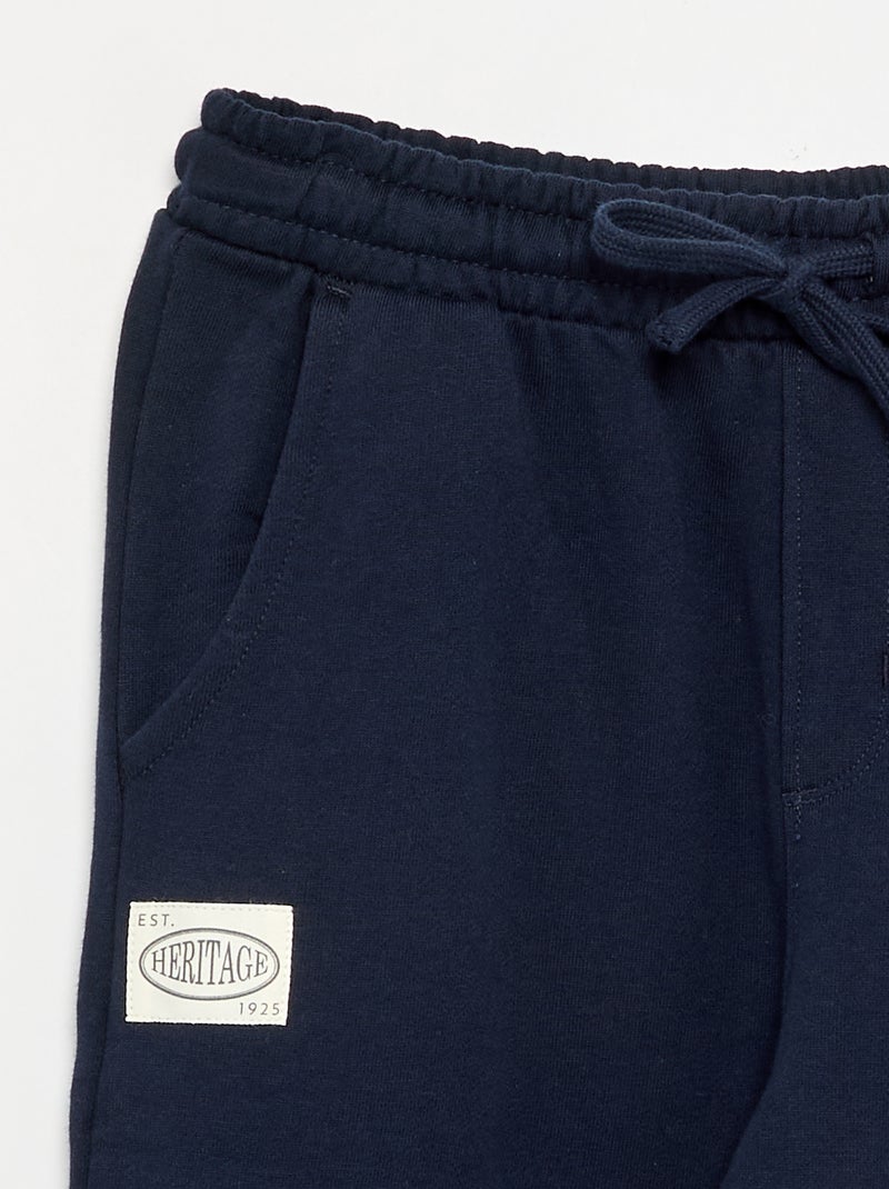 Pantaloni a palloncino in felpa non garzata Blu - Kiabi