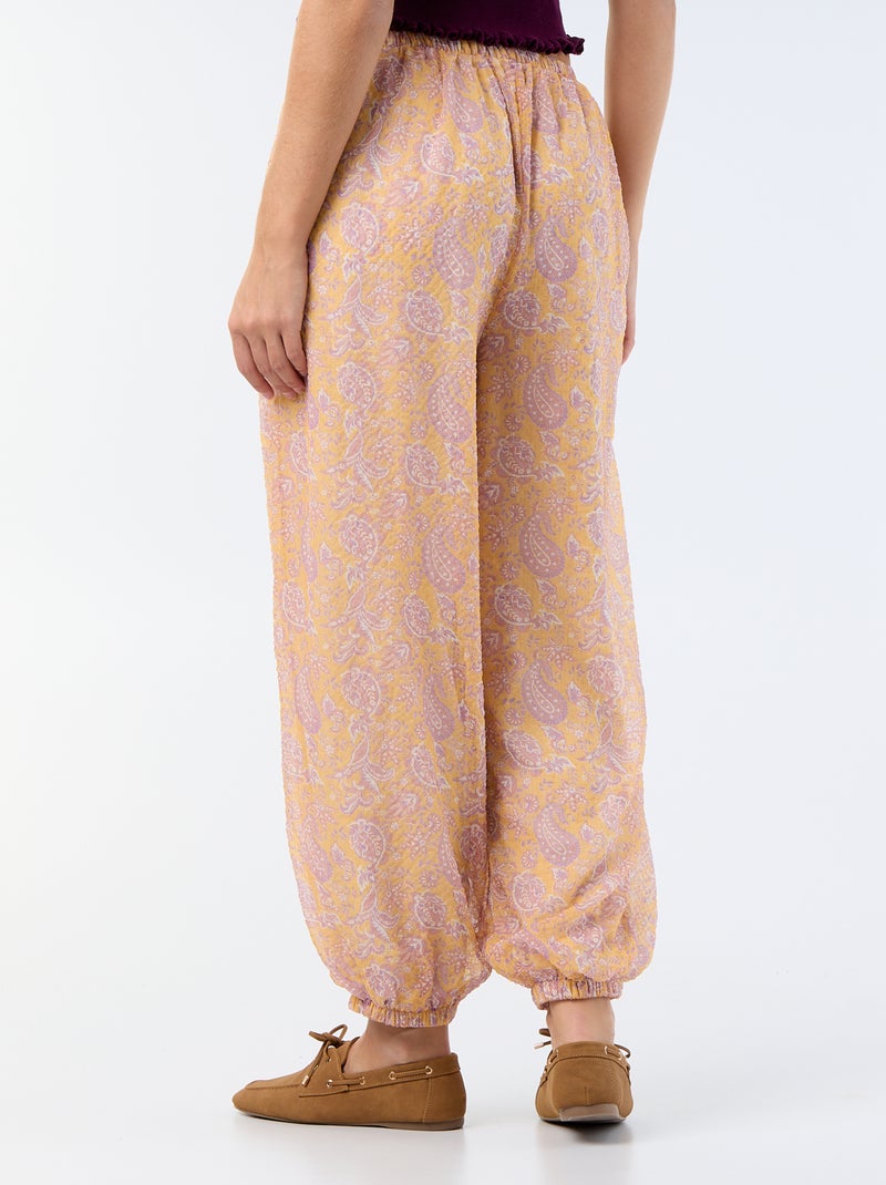 Pantaloni a palloncino leggeri Arancione - Kiabi