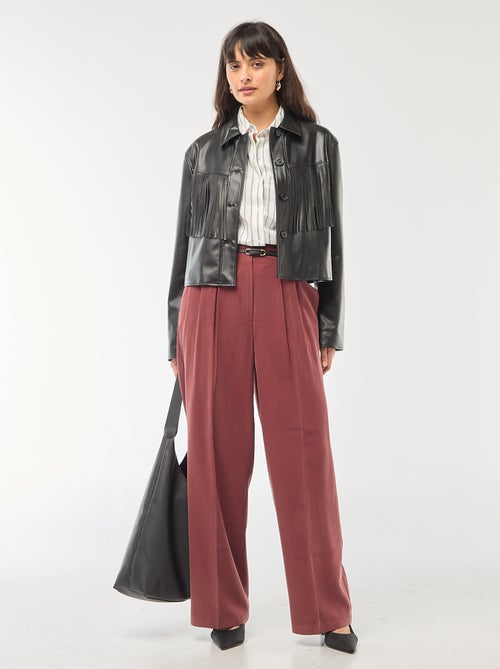 Pantaloni a pinces con cintura integrata - Kiabi