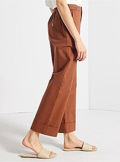 Pantaloni a pinocchietto con risvolto - Kiabi