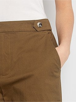 Pantaloni a pinocchietto con risvolto - Kiabi