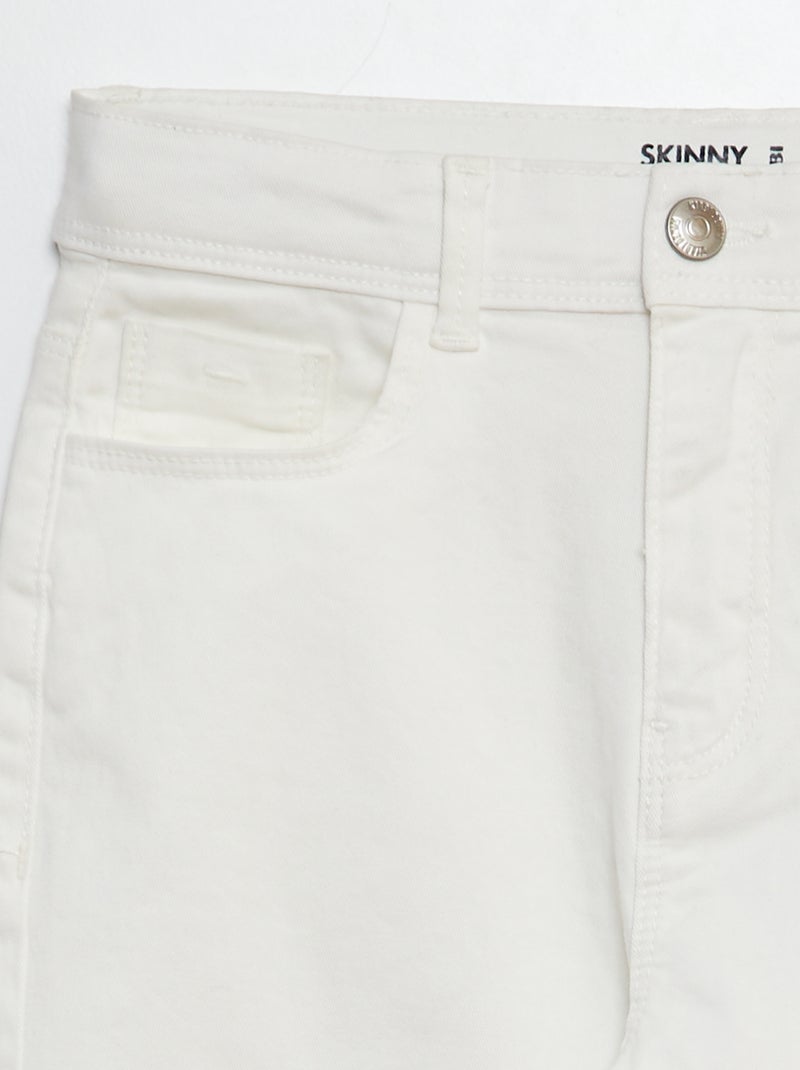 Pantaloni a pinocchietto skinny BIANCO - Kiabi
