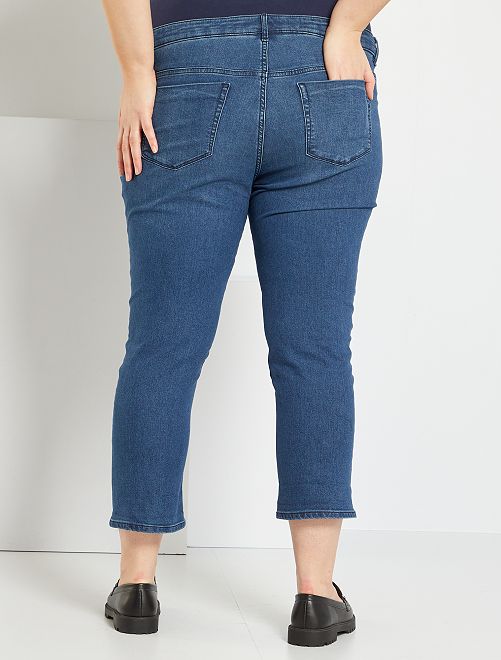 Pantaloni a pinocchietto skinny super stretch con cintura - BLU - Kiabi -  22.00€