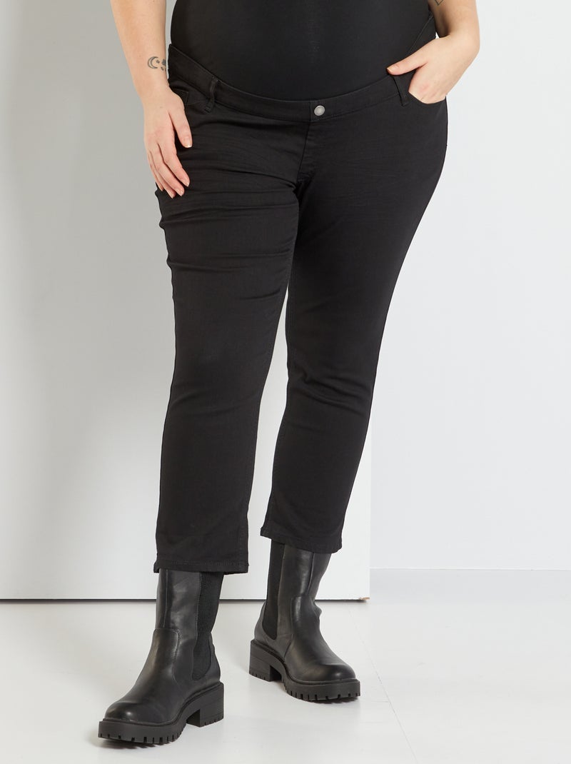 Pantaloni a pinocchietto skinny super stretch con cintura NERO - Kiabi
