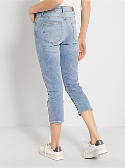 Pantaloni a pinocchietto slim eco-sostenibili con chiusura a bottoni - Kiabi