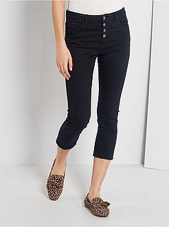 Pantaloni a pinocchietto slim eco-sostenibili con chiusura a bottoni - Kiabi