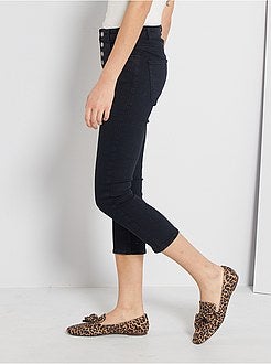 Pantaloni a pinocchietto slim eco-sostenibili con chiusura a bottoni - Kiabi