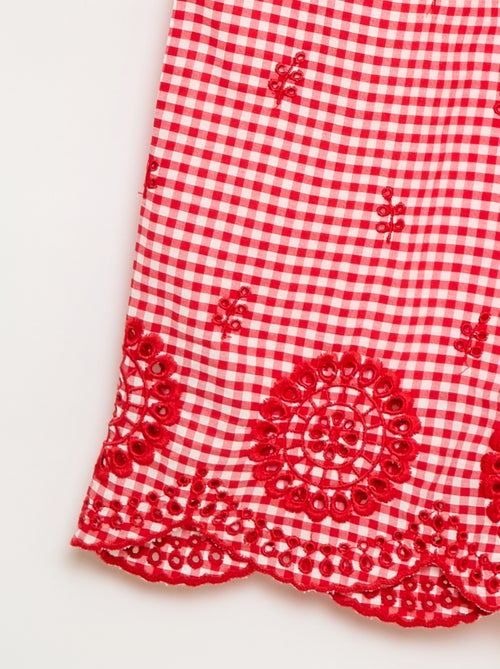 Pantaloni a quadretti vichy in cotone - Kiabi