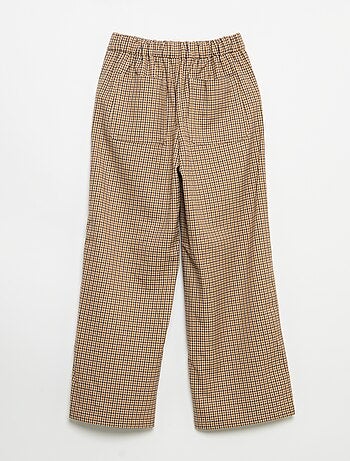 Pantaloni a quadri a gamba larga